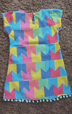 Vestido Infantil Junino Estampas. na internet