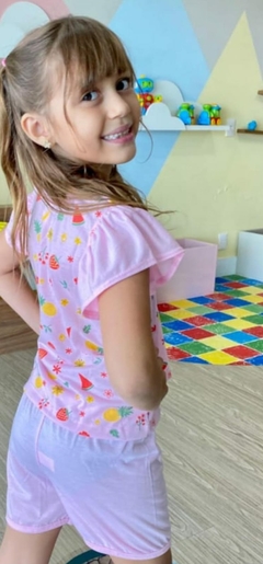 Pijama Infantil Manga Princesa- Clavi Kids - comprar online