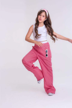 Calça Wide Listras- L2M - loja online