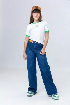 Calça Wide Clean Jeans-L2M - comprar online