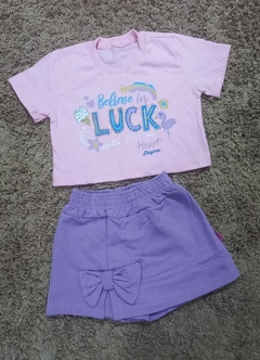 Conjunto Infantil Menina Algodão Estampas. - comprar online