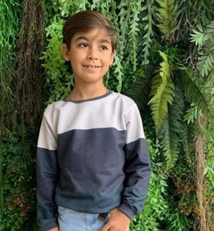 Blusa Moletom listrado- Infantil Masculino