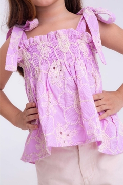 Imagem do Bata Estampada Elastec Bordada-L2M.