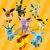 Takara tomy pokemon pelúcia eevee sylveon flareon jolteon umbreon vaporeon brin - loja online