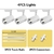 Luz conduzida da trilha conjunto com trilho 220v cob spot track lamp spotlight 1 - Livreur_Drop