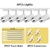 Luz conduzida da trilha conjunto com trilho 220v cob spot track lamp spotlight 1 na internet