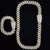Imagem do 13mm 20mm homens hip hop gelo para fora bling tamanho grande corrente colar de a