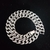 Colar de pingente de palhaço de bling com corrente cubana 11mm miami hiphop col