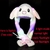 Imagem do Pokemon Cartoon Glowing Hat para crianças, Pikachu, orelhas de coelho, animal b