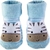 Meias Antiderrapantes com Chocalho Zebra Azul - Buba - loja online
