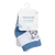 Kit 3 Pares Meia Tam 00 a 15 Azul Ursinho - Pimpolho