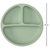 Pratinho em Silicone com Ventosa e Divisória Verde - Buba - loja online