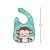 Babador com Pega Migalhas Animal Fun Macaco - Buba - Segattini Baby