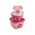 Kit 3 Potes Animais Rosa