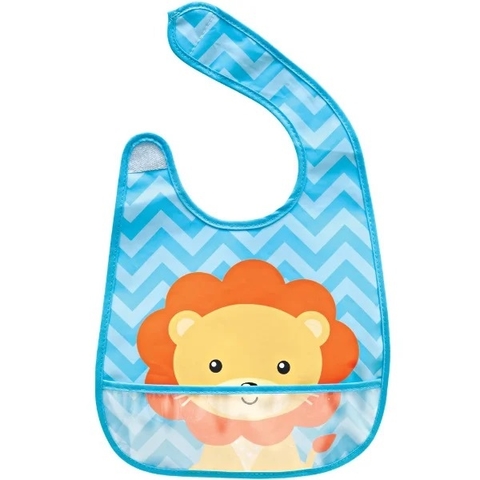 Babador com Pega Migalhas Animal Fun Leão - Buba