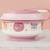 Pote de Papinha com Amassador 3 em 1 - Animais Rosa - Segattini Baby
