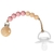 Prendedor de Chupeta Silicone e Bambu Rosa - Buba