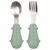 Kit Talheres Cabo em Silicone Verde Dino - Buba