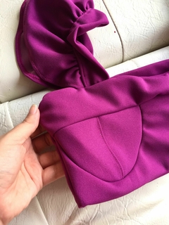 Cropped Babados - ROXO - comprar online
