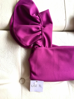 Cropped Babados - ROXO na internet