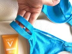 MEIA TAÇA - DUAS TIRAS AZUL - USE TL