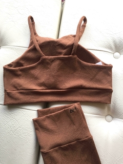 Conjunto Fitness TATI - MARROM
