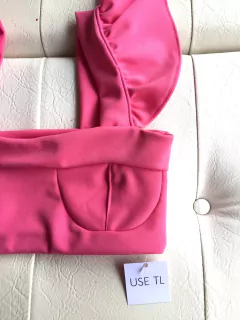 Cropped Babados - ROSA - comprar online