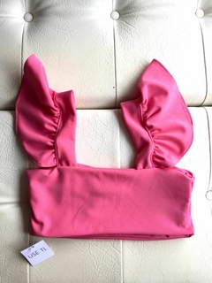 Cropped Babados - ROSA na internet