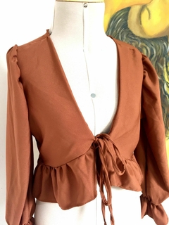 Cropped manga longa - loja online