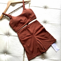 Conjunto TOP CRUZADO - MARROM na internet