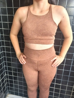 Conjunto Fitness TATI - MARROM