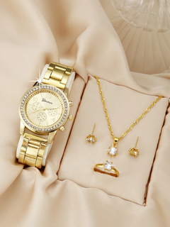 Relógio Luxo Feminino + BRINDES LINDOS