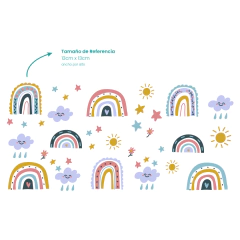 Plancha Infantil IP004 Arcoiris Nubes Sol - comprar online