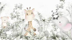 MI015 - Mural Infantil - Animales - comprar online