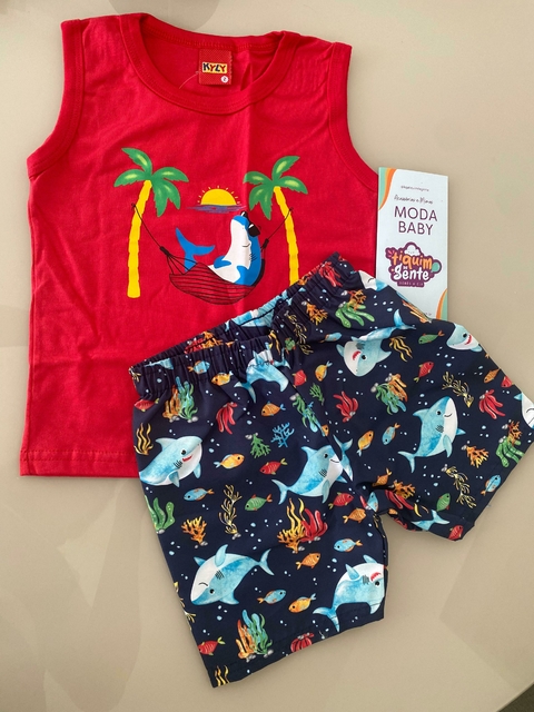 Conjunto Infantil Masculino Vermelho Kyly