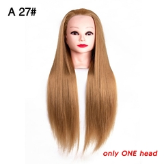 Cabeça de manequim com 65cm alileader, cabeça de treinamento de cabelo. na internet