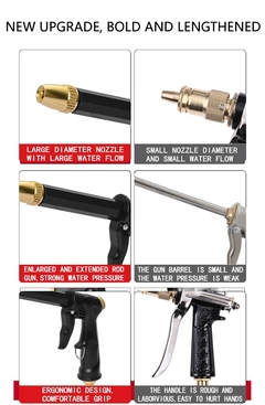 Pistola de água portátil de alta pressão para máquina de lavagem de limpeza. - EconoShop