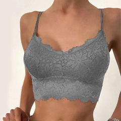 croppedd topo de colheita bandagem baixo corte suspensório feminino - comprar online