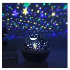 Luminária Abajur Projetor Estrelas Galaxy Star Master Quarto Sala Criança Decoração Festa - comprar online