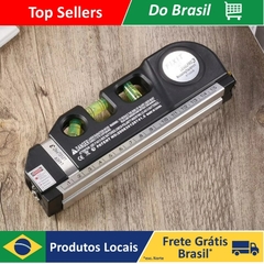 Nível Laser Profissional Trena Level Pro 3 Estágios Nivelador Profissional - comprar online