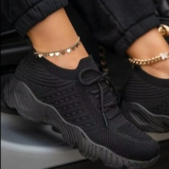 Sapatos femininos casuais confortáveis malha rendas - loja online