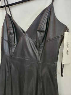 Leather dress - comprar online