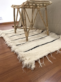 ALFOMBRA RAYAS FINAS NEGRAS - comprar online