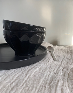 BOWL DE CERAMICA LINEA BADEM NEGRO