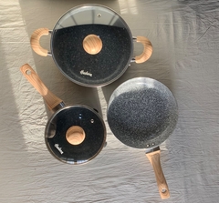 SET HUDSON 5 PIEZAS GRANITO