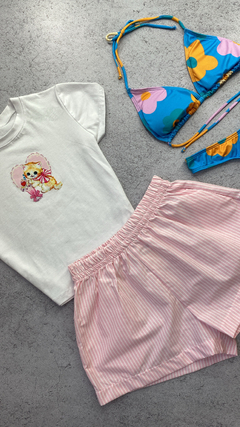 Baby tee Cute Cat | Elastizada - comprar online