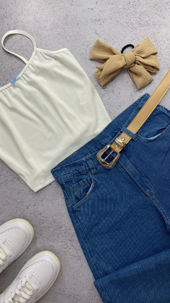 Musculosa con moño | Elastizada - Firenze.Arg