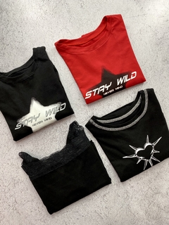 Camiseta Crop de Lycra y Algodón | Stay Wild en internet
