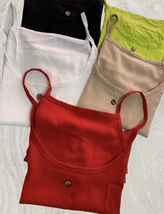 Musculosa de Lino BUTTON - comprar online