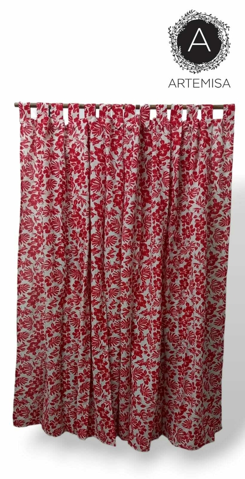 Cortinas tela rustica estampadas